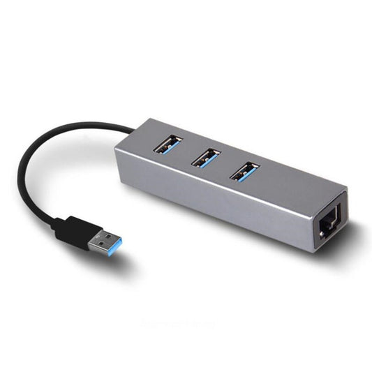 Usb 3.0 Hub Ethernet Network Adapter Ports To Rj45 Lan 101001000M Card For Macbook Windows