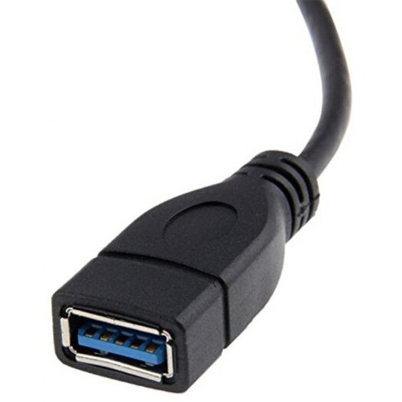 Usb 3.0 Right Angle 270 Degree Extension Cable Male To Femaleotg Adapter Black