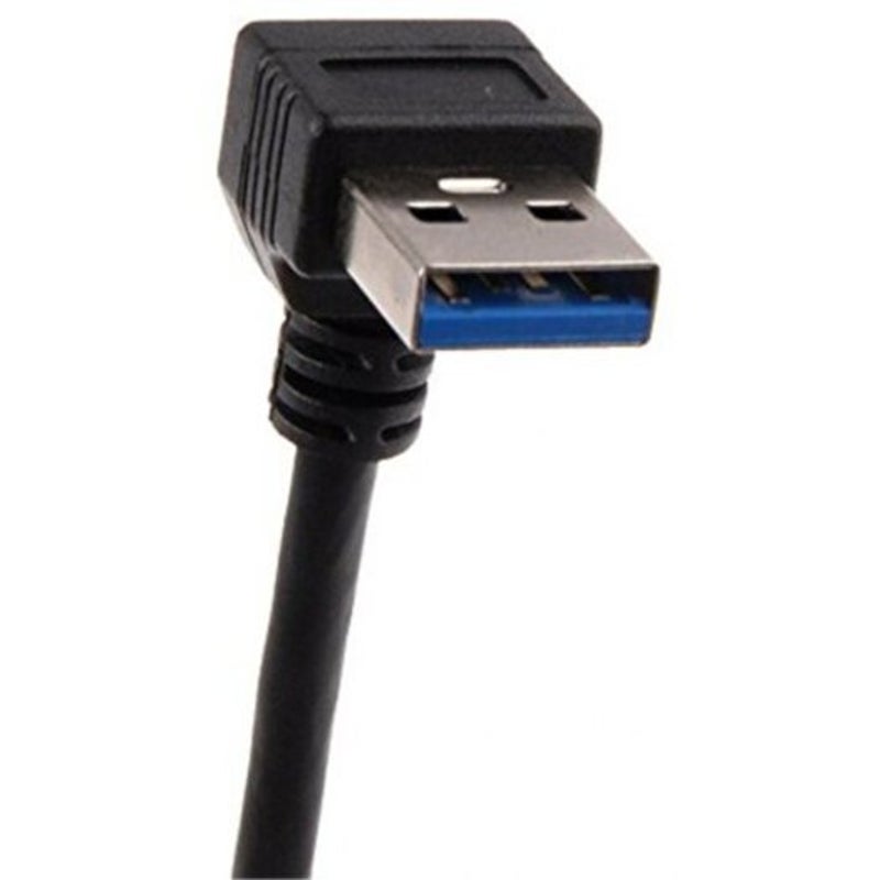 Usb 3.0 Right Angle 270 Degree Extension Cable Male To Femaleotg Adapter Black