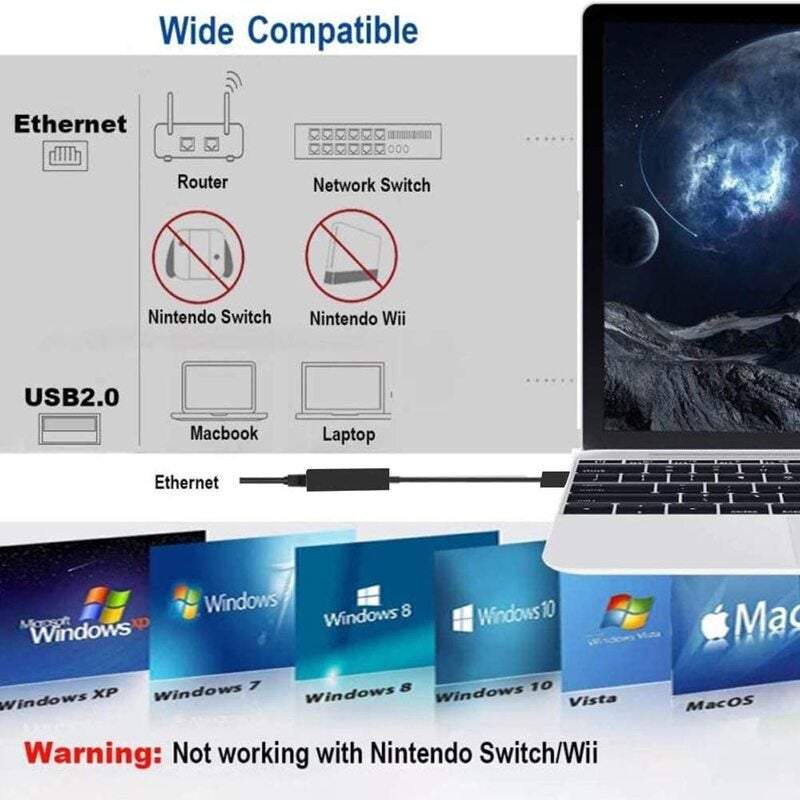 Network Cards Adapters Usb 3.0 To Ethernet Driver Free 10 / 100 1000 Mbps Rj45 Lan Wired Gigabit For Windows 8.1 7 Xp Li