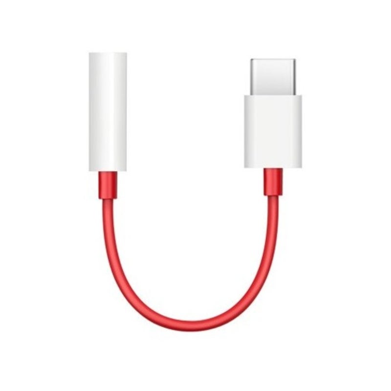 Usb 3.1 Type C To 3.5Mm Jack Audio Adapter For Oneplus 6T / 7 5T 2Pcs Red