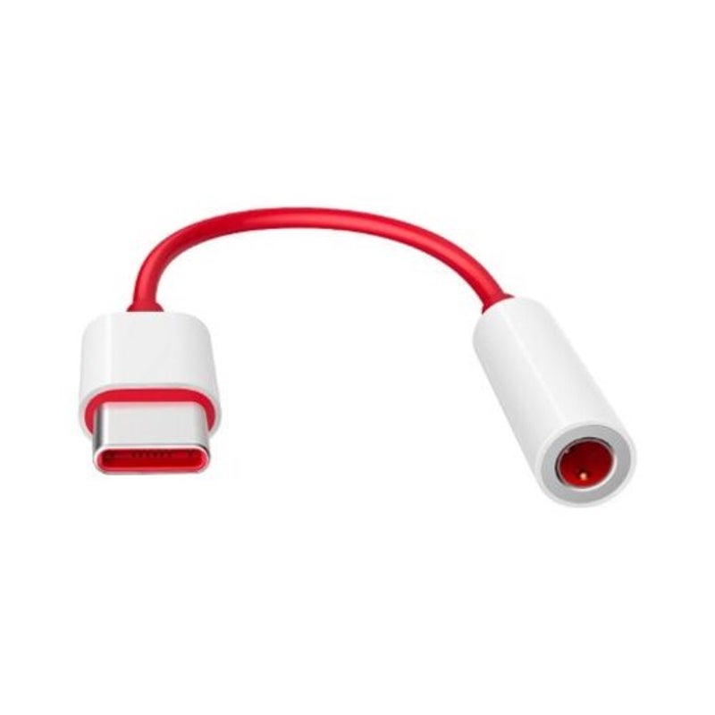 Usb 3.1 Type C To 3.5Mm Jack Audio Adapter For Oneplus 6T / 7 5T 2Pcs Red
