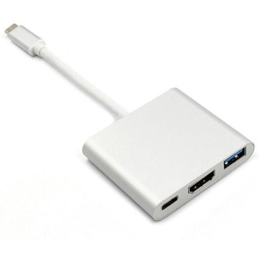 3 In 1 Type C To Hdmi-Compatible Usb 3.0 Charging Adapter Usb-C 3.1 Hub