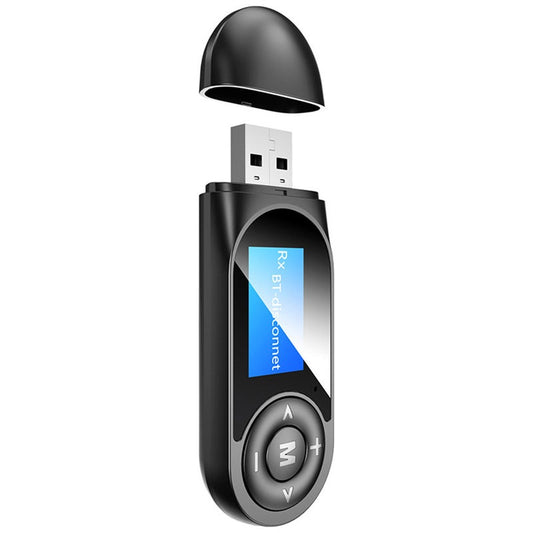 Usb Bluetooth 5.0 Audio Transmitter Receiver Lcd Display 3.5Mm Aux Rca Stereo Wireless Adapter Dongle For Pc Tv Car Head