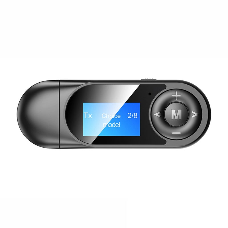 Usb Bluetooth 5.0 Audio Transmitter Receiver Lcd Display 3.5Mm Aux Rca Stereo Wireless Adapter Dongle For Pc Tv Car Head