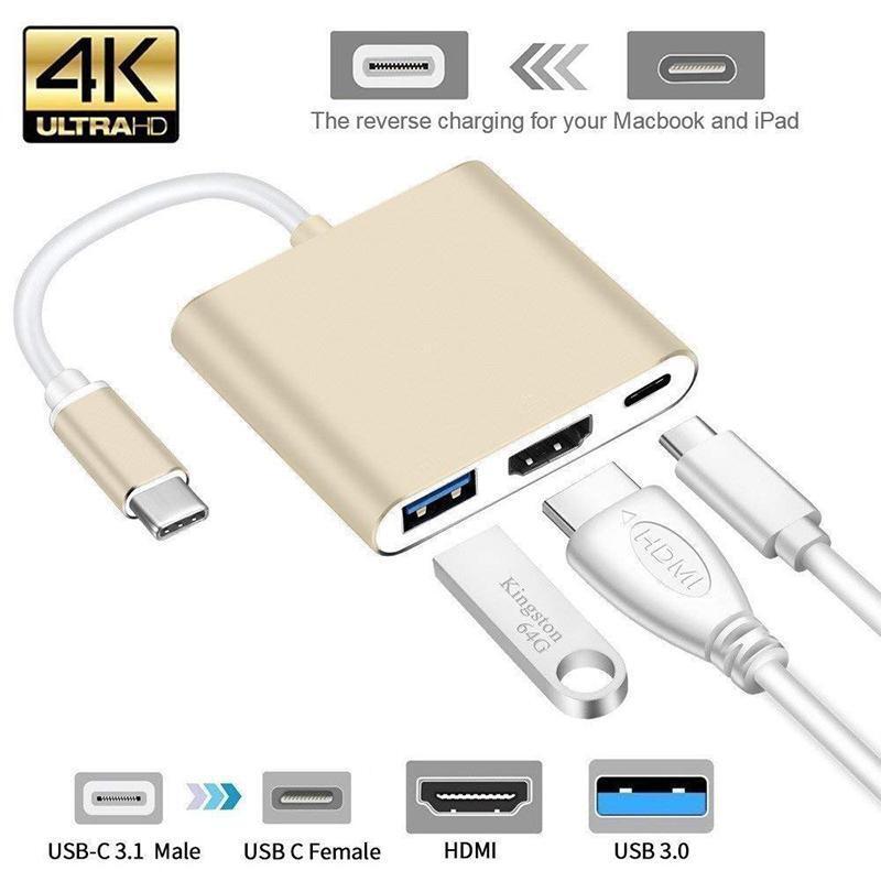 Converters Adapters Usb Charger Aluminum Type To Hdmi 3.0