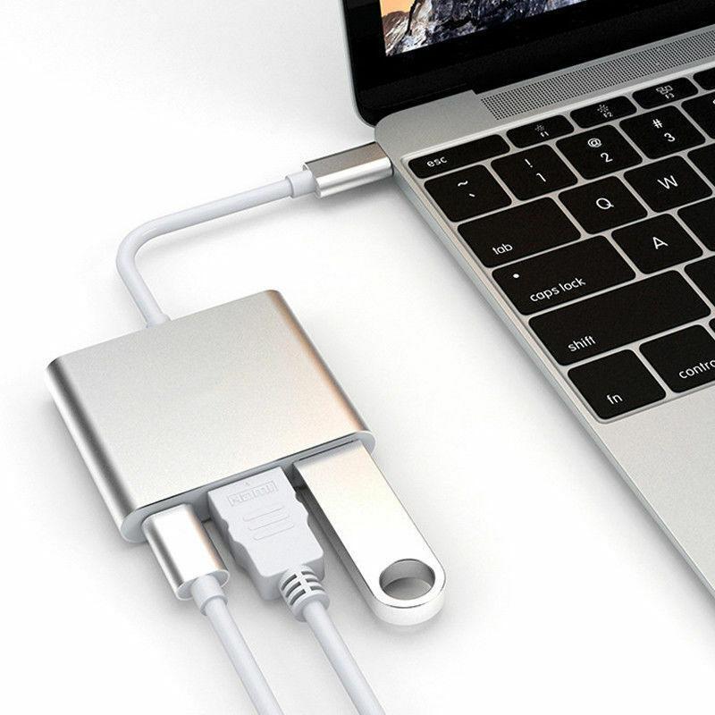 Converters Adapters Usb Charger Aluminum Type To Hdmi 3.0