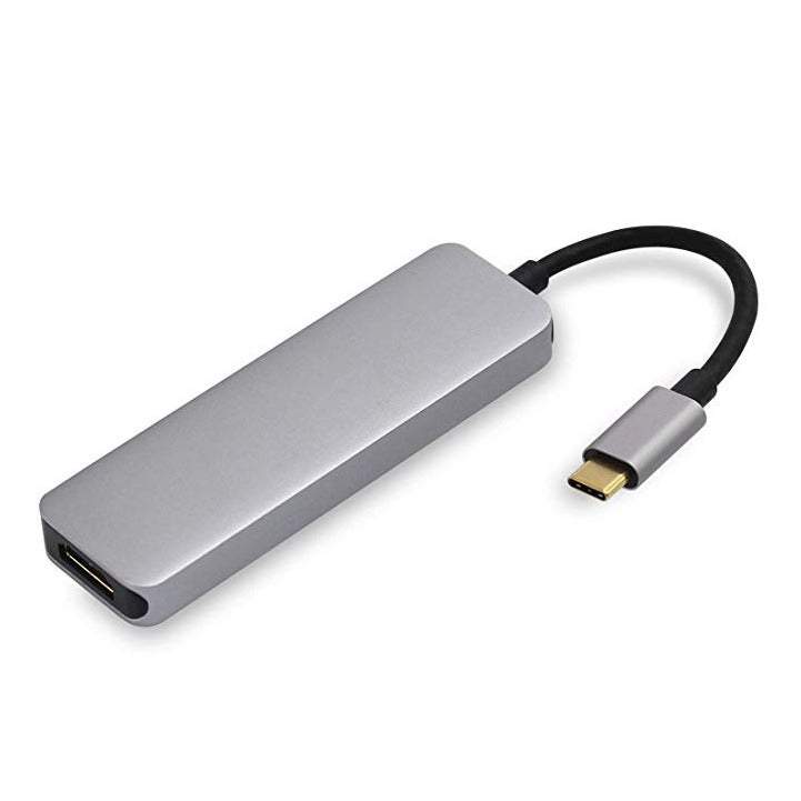5 In 1 Usb C Hdmi Adapter For Macbook Pro 2016 / 2017 To Output Sdmicrosd Card Reader Ports 3.0