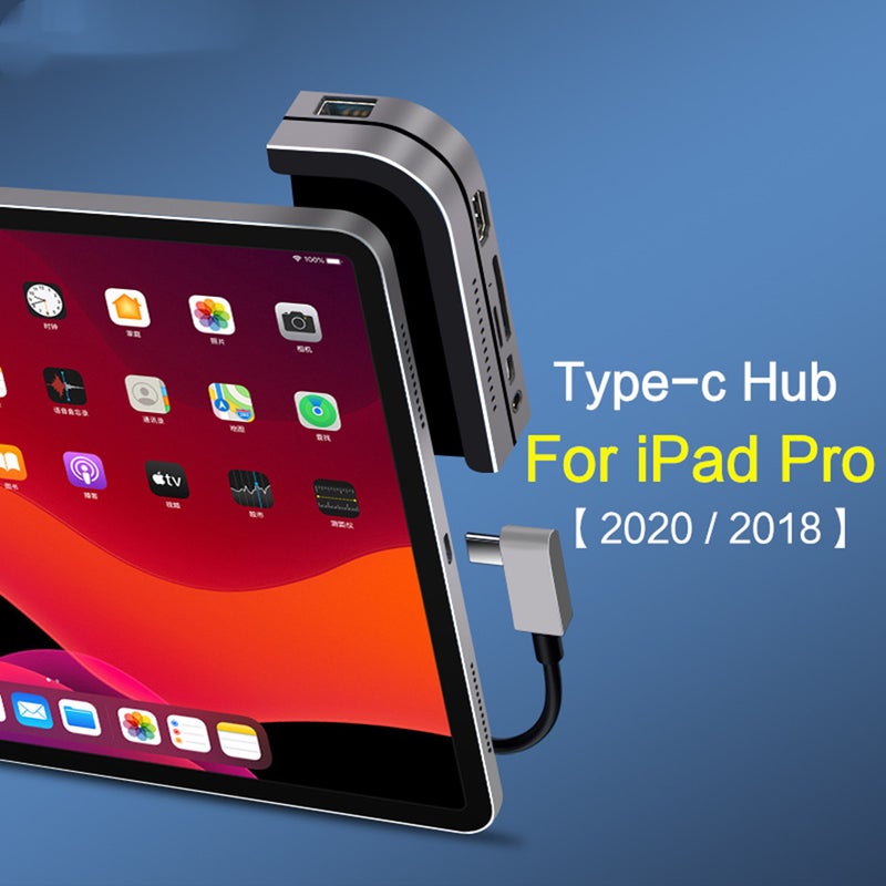 Usb C Hub For Ipad Pro 11 12.9 2020 2018 Type Dock 3.0 Hdmi 3.5Mm Pd Port Splitter Adapter Converter Tablet