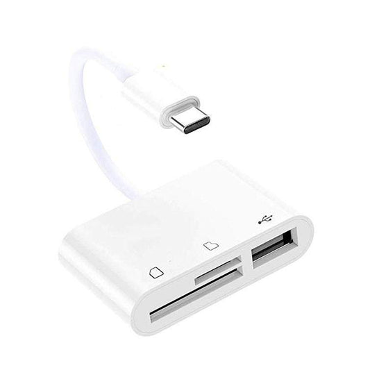 Card Readers Usb Sd Type To Camera Memory Tf Micro 3 In 1 Adapter Compatible With Macbook Pro Air / Ipad 2018 Samsung Ga