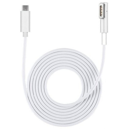 Usb C To Magsate 1 L Tip Power Adapter Cable For Macbook Pro / Air White