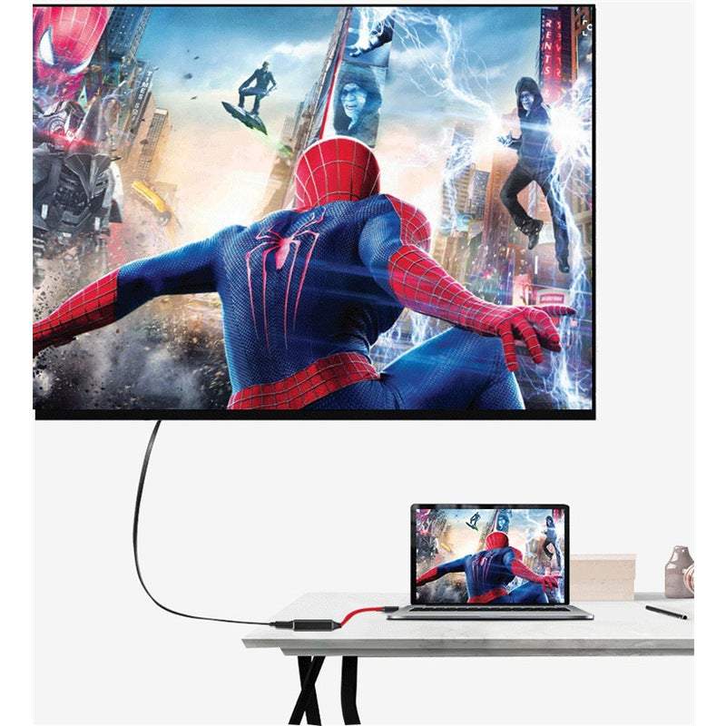 Usb Type C To Hdmi Adapter 4K Cable For Macbook 2015 2016 2017 Pro 2018 Samsung Galaxy S9 S8 Surface Book Dell Xpx 13 Pi