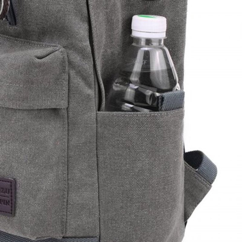 Usb Charging Port Laptop Backpack Men's Canvas Outdoor Travel Sports Bag