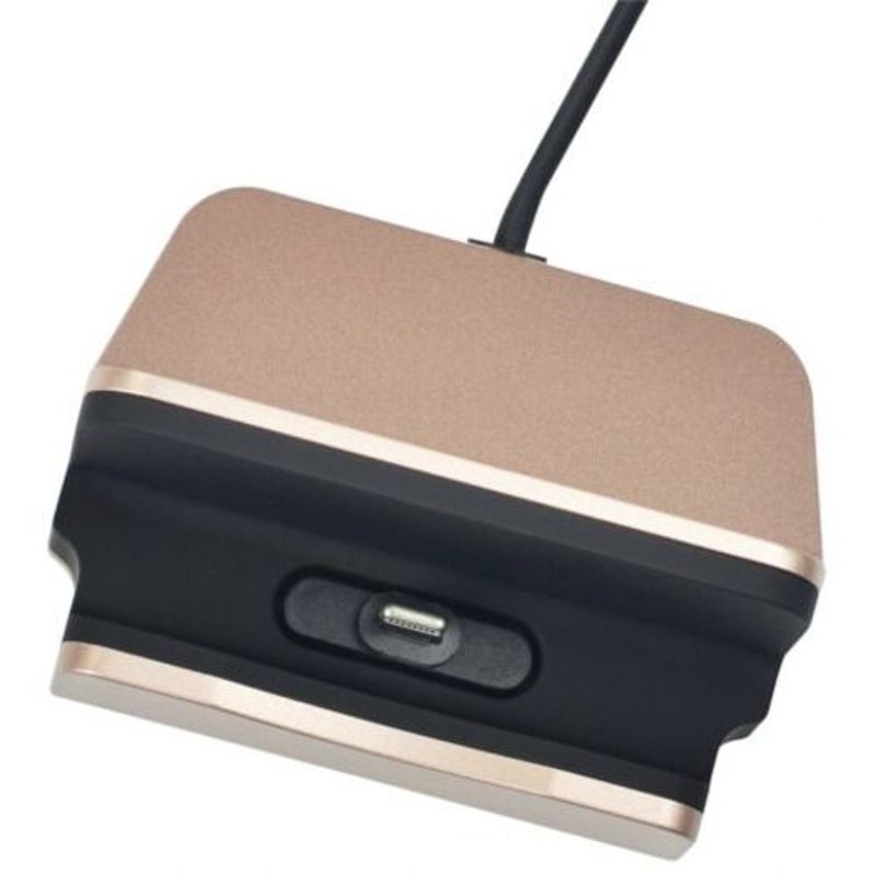 Usb Charging Station Charger Dock For Iphone 8 / Plus X 7 6 Champagne Gold