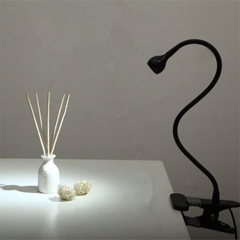 Usb Computer Reading Led Clip Lamp Black Warm Light