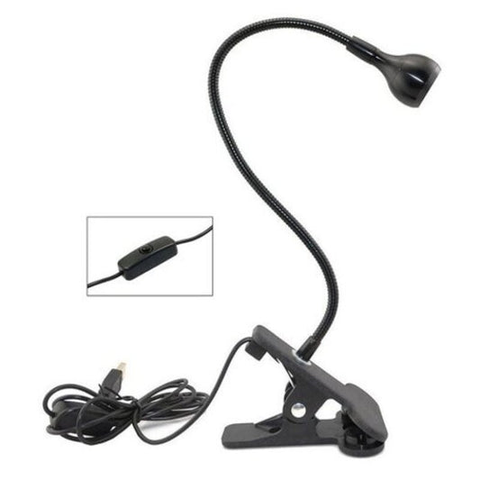 Usb Computer Reading Led Clip Lamp Black Warm Light
