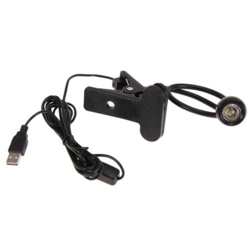 Usb Computer Reading Led Clip Lamp Black Warm Light