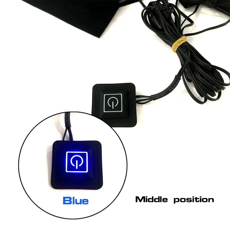Usb Electric Carbon Fiber Heated Film 3 Gear Temperature Control Switch Down Coat Clothes Heating Pad With