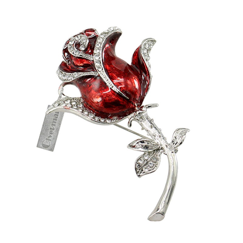 Usb Flash Drive 128Gb Crystal Rose Flowers Brooch Pendrive Memory Storage Stick For Ladies
