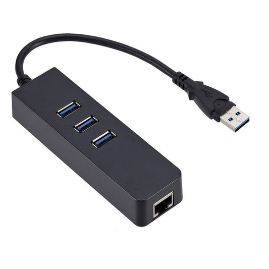 Usb Gigabit Ethernet Adapter 3 Ports 3.0 Hub To Rj45 Lan Network Card For Macbook Desktop