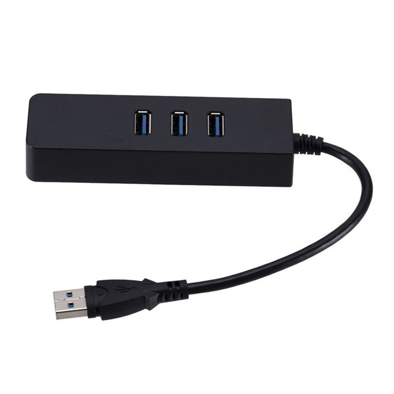 Usb Gigabit Ethernet Adapter 3 Ports 3.0 Hub To Rj45 Lan Network Card For Macbook Desktop