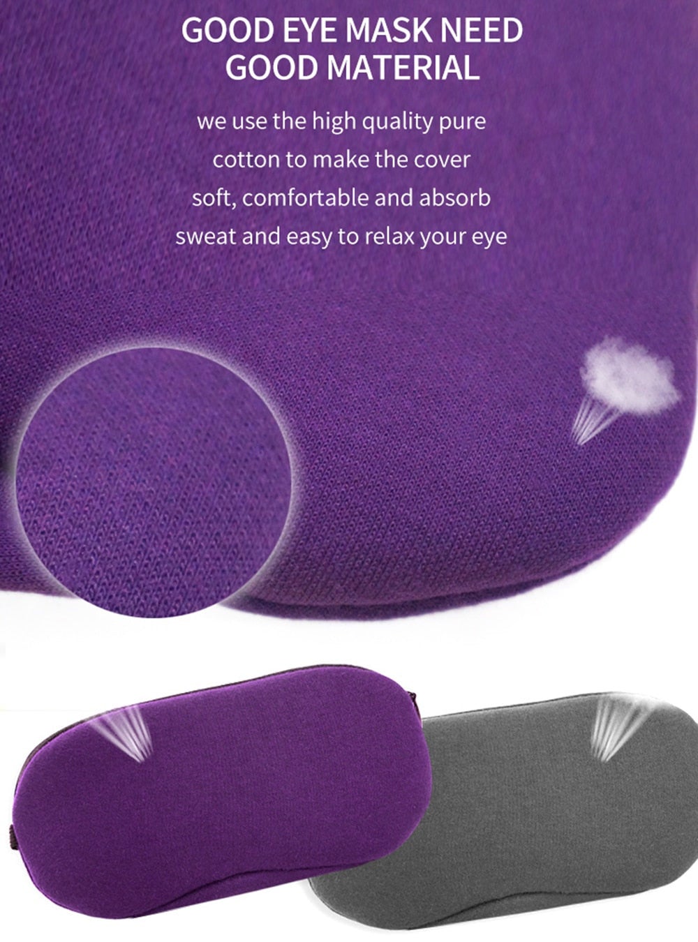 Usb Heated Eye Mask Far Infrared Eyeshade For Dry Hot Compress Puffy Massager