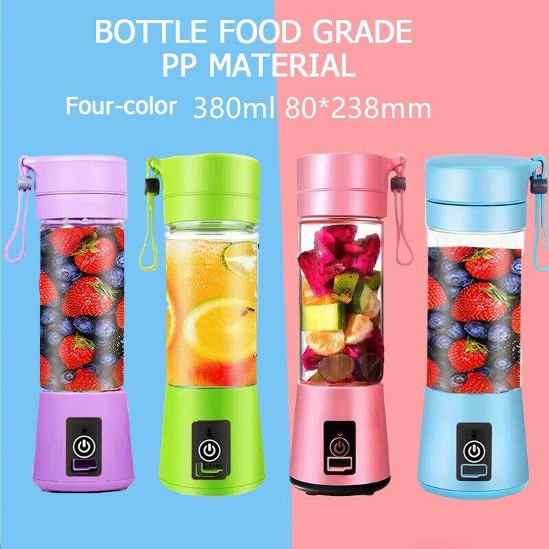6 Blades Blender Bottle Travel Usb Electric Juicer Cup Machine