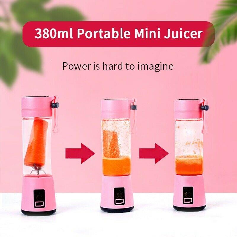 6 Blades Blender Bottle Travel Usb Electric Juicer Cup Machine