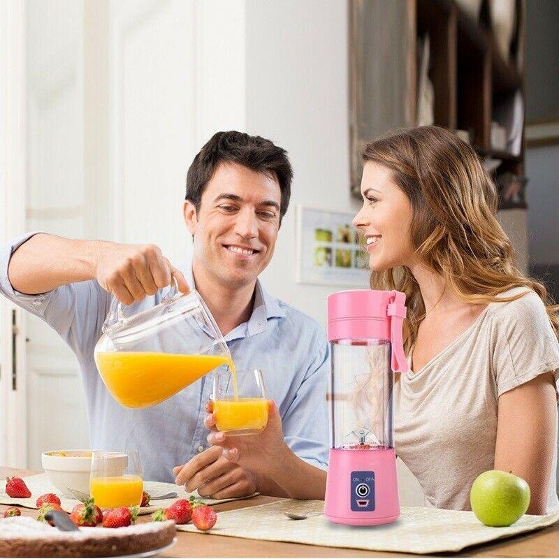 6 Blades Blender Bottle Travel Usb Electric Juicer Cup Machine