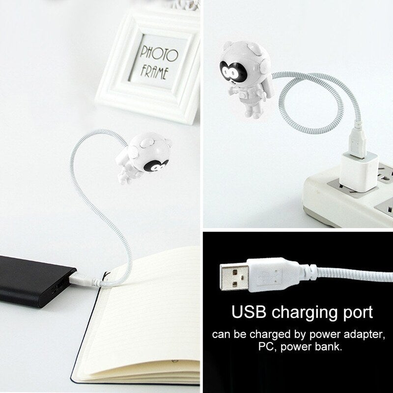 Night Light Led Reading Lamp Usb Flexible Desk For Computer Laptop Decor