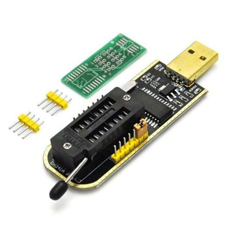 Usb Programmer Ch341a Series Burner Chip 24 Eeprom Bios Lcd Writer 25 Spi Flash Black