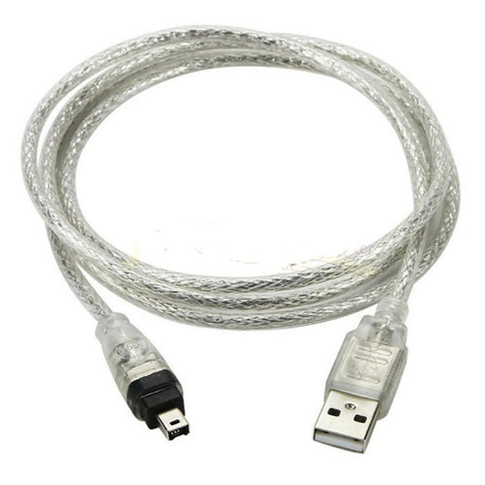 Usb To 1394 4Pin Cable Male Firewire Ieee Ilink Adapter Cord For Sony Dcr Trv75e Dv