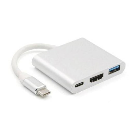 Usb Type C To Hdmi 4K 3.0 Charging Adapter Converter For Macbook Pro Pixel Silver
