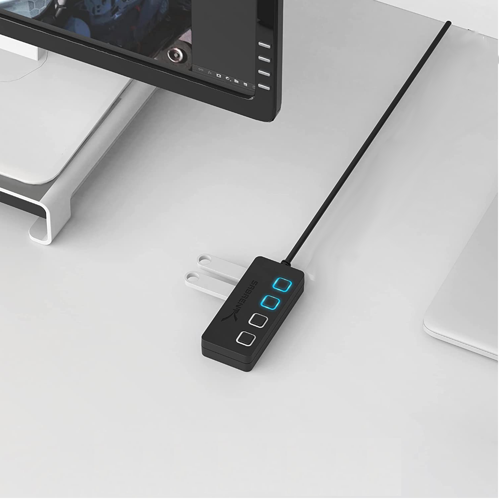 Usb 4-Port Hub Multi-Usb Splitter Extender