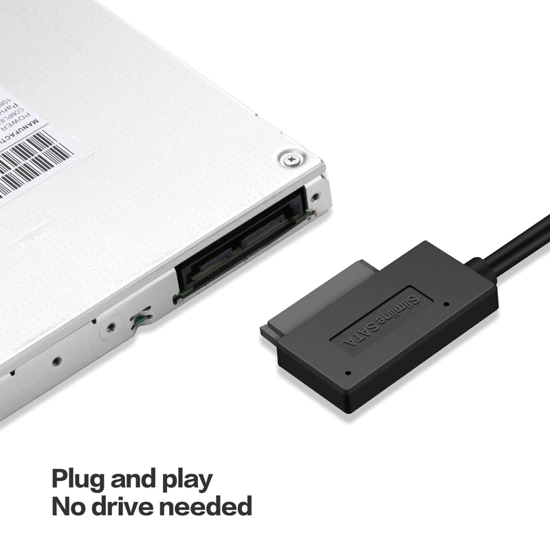 Usb Adapter Pc 6P 7P Cd Dvd Rom Sata To 2.0 Converter Slimline 13 Pin Drive Cable For Laptop Notebook