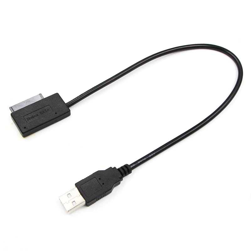 Usb Adapter Pc 6P 7P Cd Dvd Rom Sata To 2.0 Converter Slimline 13 Pin Drive Cable For Laptop Notebook