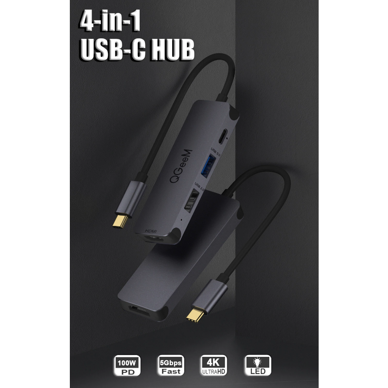 Usb C Hub For Macbook Pro Multi 3.1 Type 3.0 2.0 Hdmi Adapter Pd Dock Huawei Mate 20 Splitter