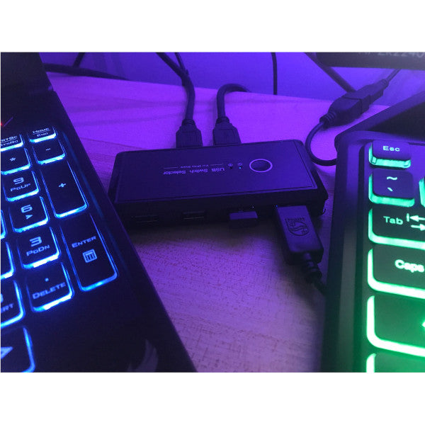 Usb Kvm Switch Box 3.0 2.0 Switcher Port Pcs Sharing 4 Devices For Keyboard Mouse Printer Monitor With Cable
