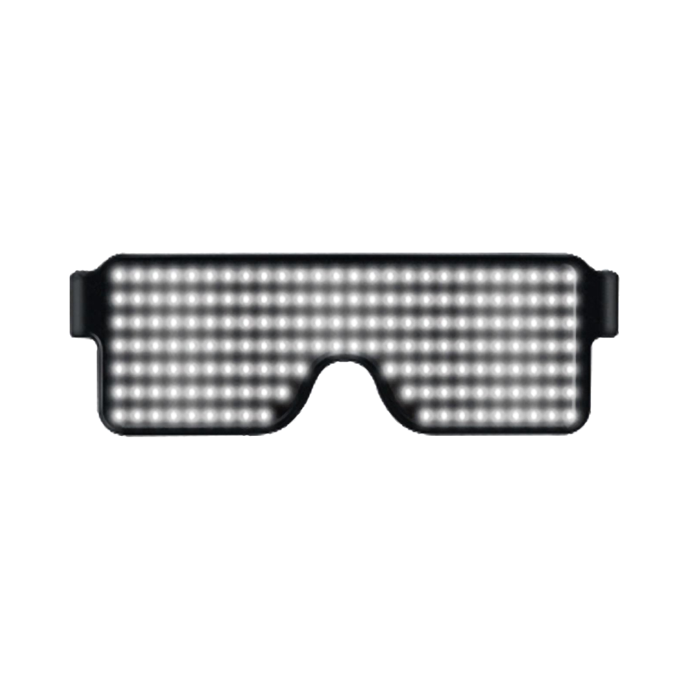 Usb Rechargeable Dynamic Led Light Up 8 Patterns Party Luminous Eyeglasses