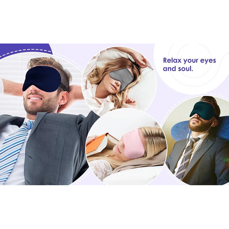 Usb Heated Eye Mask Reusable Silk Steaming Massager For Sleeping Puffiness Anti Dark Circle Patch Care