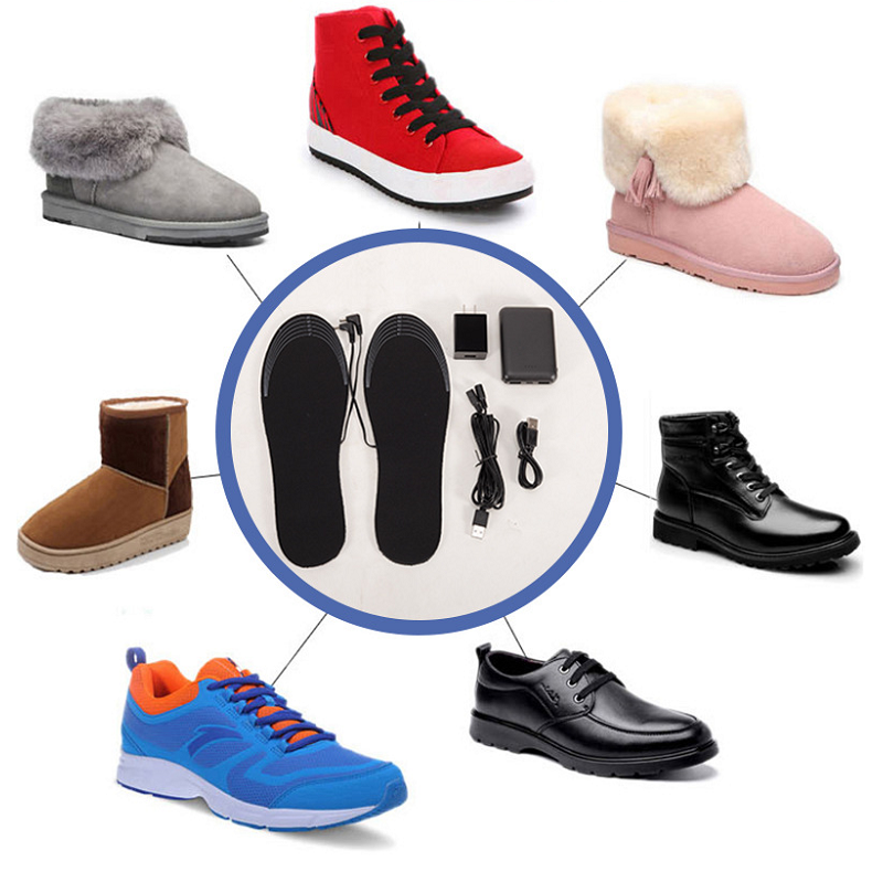 Usb Heated Shoes Insoles Can Be Cut Winter Warm Heating Pad Feet For Boots Sneaker