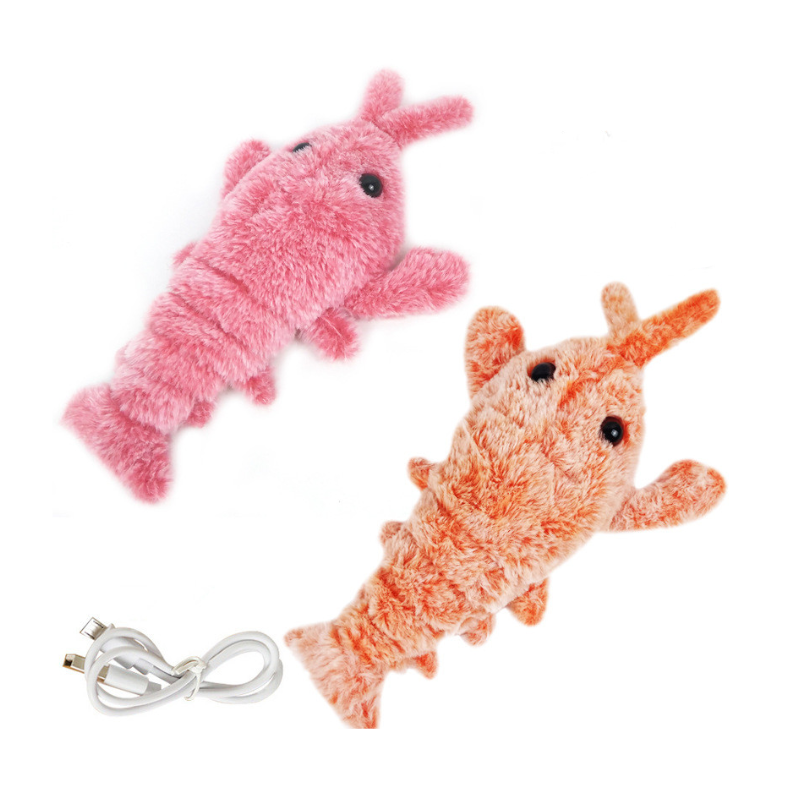 Usb Rechargeable Funny Jumping Lobster Cat Toy