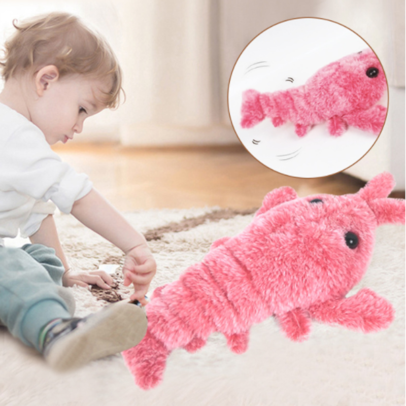 Usb Rechargeable Funny Jumping Lobster Cat Toy