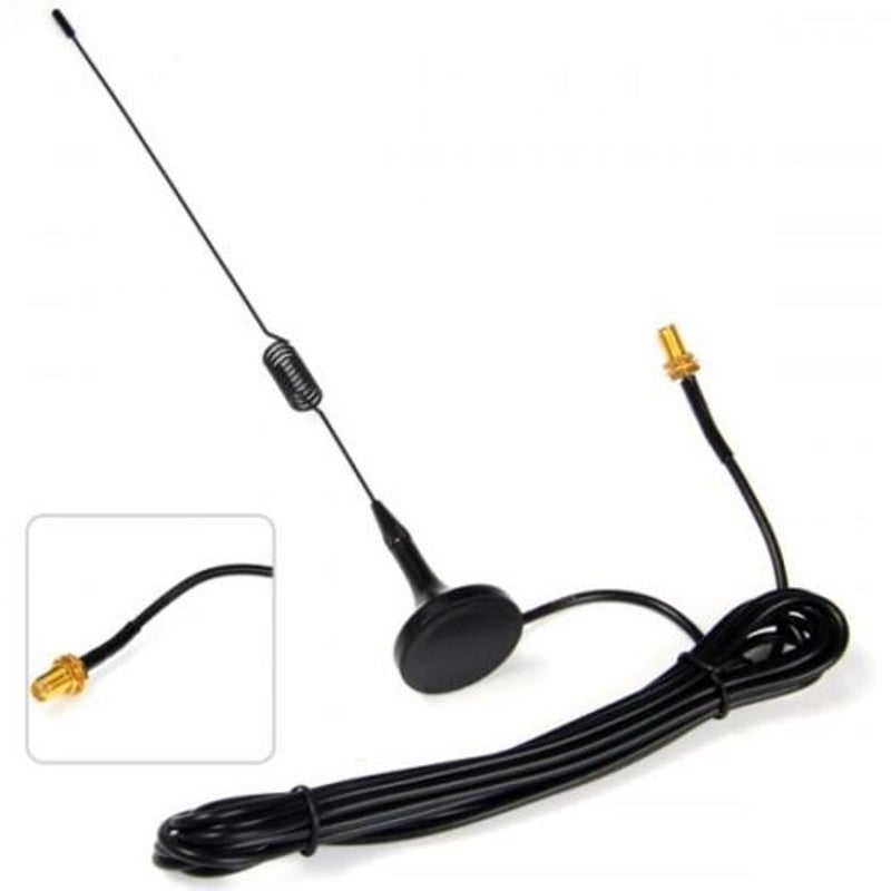 Ut 102 Sma F High Gain Magnetic Sucker Car Antenna For Baofeng Uv 5R Black