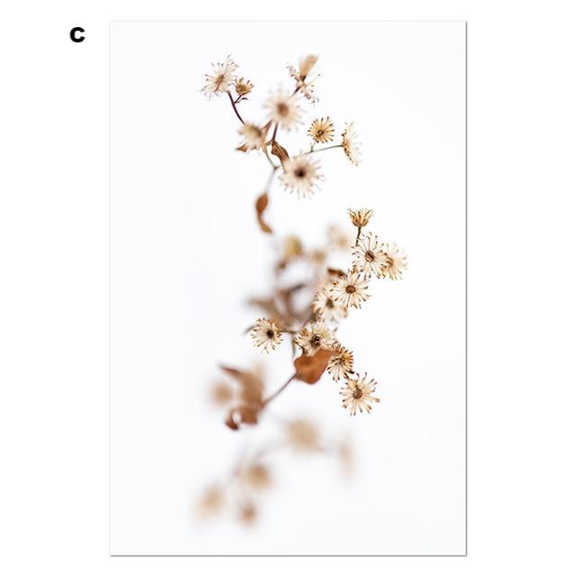 Whimsical Canvas Vintage Botanical Grass Wall Art Home Decor