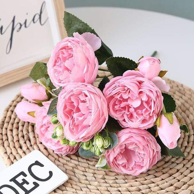 Colourful Peonies Artificial Flowers Decor