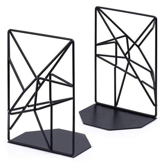 Black Metal Geometric Book Holder Nordic Decor