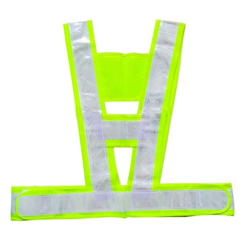 V Shape Safety Reflective Vest For Traffic Construction Night Running Jogging Cycling Stay Visible