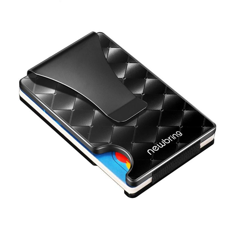 Anti-Magnetic Metal Card Holder For Multiple Cards Large Diamond Pattern