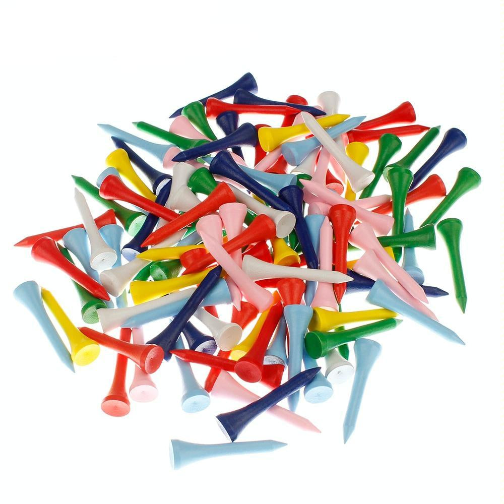 40 Golf Tees With Ball Holder 70Mm
